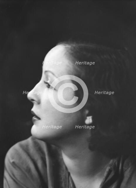 Parlo, Dita, Miss, portrait photograph, 1932 Feb. 22. Creator: Arnold Genthe.