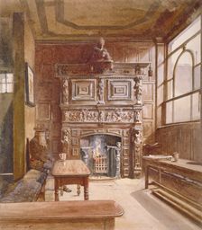 Parlour of the Queen's Head Inn, Essex Road, Islington, London, 1887. Artist: John Crowther