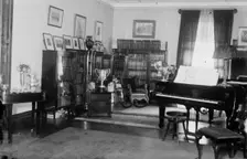 Parlor of Hughes home, between c1915 and c1920. Creator: Bain News Service