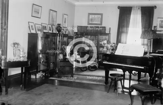 Parlor of Hughes home, between c1915 and c1920. Creator: Bain News Service.