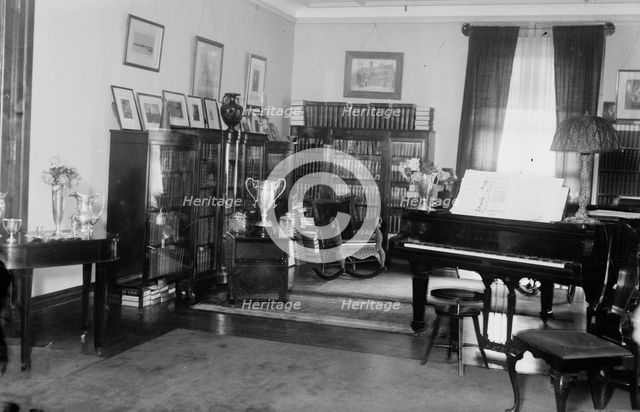 Parlor of Hughes home, between c1915 and c1920. Creator: Bain News Service.
