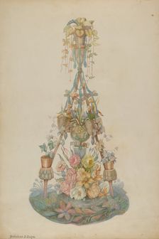 Parlor Flower Stand, c. 1939. Creator: Nicholas Zupa