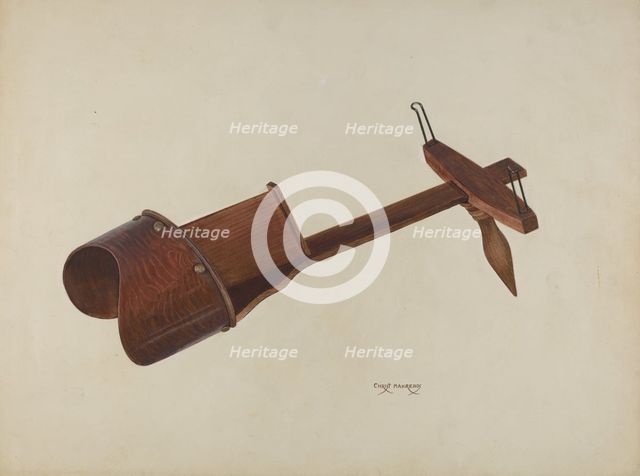 Parlor Stereoscope, c. 1937. Creator: Chris Makrenos.