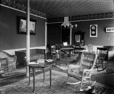 Parlor with piano, probably Ypsilanti, Michigan, between 1900 and 1910. Creator: Unknown