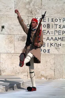 Parliament and Changing of the Guard, Athens, Greece, 2003. Creator: Ethel Davies
