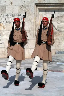 Parliament and Changing of the Guard, Athens, Greece, 2003. Creator: Ethel Davies