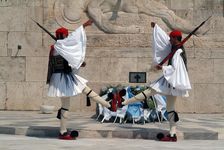 Parliament and Changing of the Guard, Athens, Greece, 2003. Creator: Ethel Davies