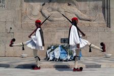 Parliament and Changing of the Guard, Athens, Greece, 2003. Creator: Ethel Davies