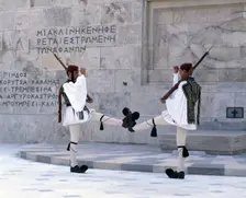 Parliament and Changing of the Guard, Athens, Greece, 2018. Creator: Ethel Davies