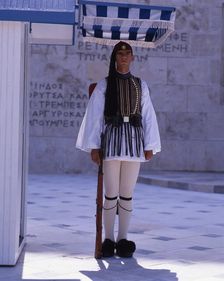 Parliament and Changing of the Guard, Athens, Greece, 2018. Creator: Ethel Davies