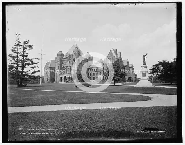 Parliament Buildings, Toronto, between 1900 and 1906. Creator: Unknown.