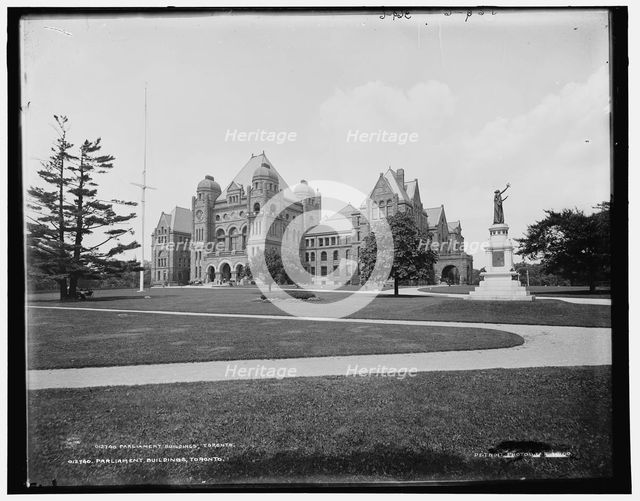 Parliament Buildings, Toronto, between 1900 and 1906. Creator: Unknown.