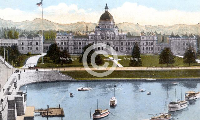 Parliament Buildings, Victoria, British Columbia, Canada, c1900s. Artist: Unknown