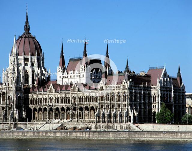 Parliament building, Budapest, Hungary. Creator: Peter Thompson.
