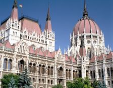 Parliament building, Budapest, Hungary. Creator: Peter Thompson