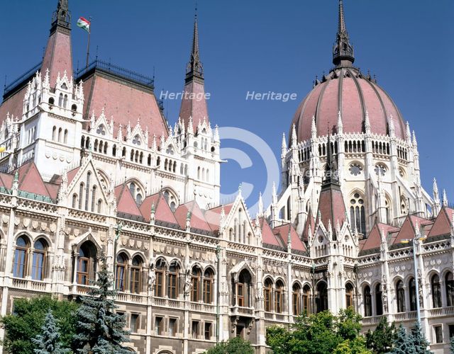 Parliament building, Budapest, Hungary. Creator: Peter Thompson.