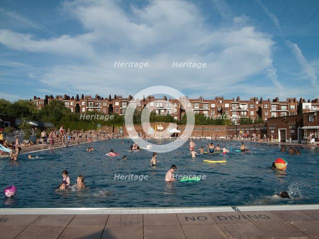 Parliament Hill Fields Lido, Gordon House Road, Gospel Oak, Camden, London, 2012. Creator: Simon Inglis.