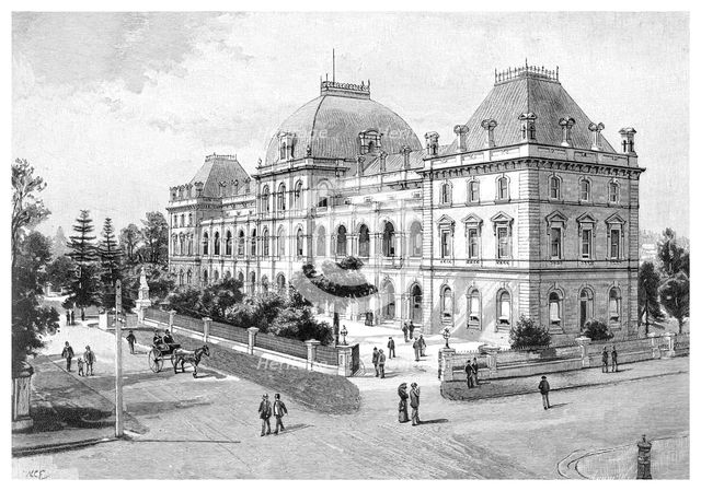 Parliament House, Brisbane, Australia, 1886. Artist: Unknown