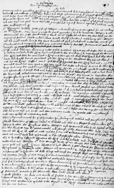 Parliamentary journal of Sir Simonds d'Ewes, c1640. Creator: Sir Simonds D'Ewes.