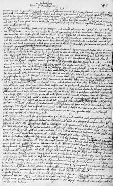 Parliamentary journal of Sir Simonds d'Ewes, c1640. Creator: Sir Simonds D'Ewes