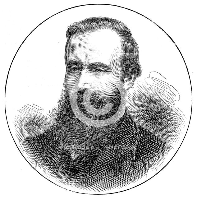 Parliamentary portraits: Mr. Burt, M.P. for Morpeth, 1874. Creator: Unknown.