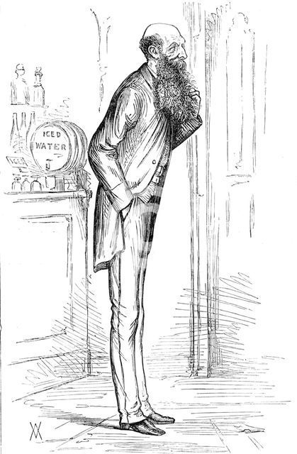 Parliamentary Sketches: in the Lobby - "Cold Water", 1880. Creator: Unknown.