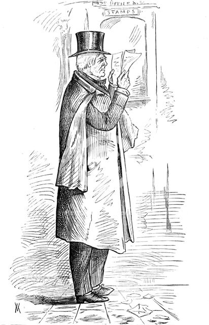 Parliamentary Sketches: in the Lobby - a newly created senator, 1880. Creator: Unknown.
