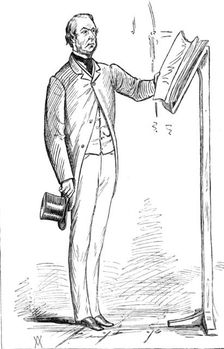 Parliamentary Sketches: in the Lobby - the Guardian of the Constitution, 1880. Creator: Unknown