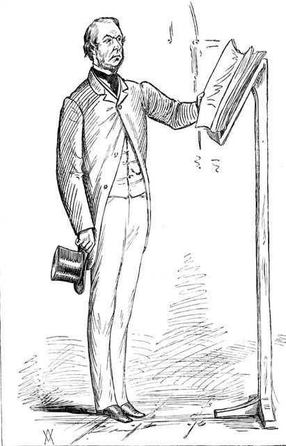 Parliamentary Sketches: in the Lobby - the Guardian of the Constitution, 1880. Creator: Unknown.