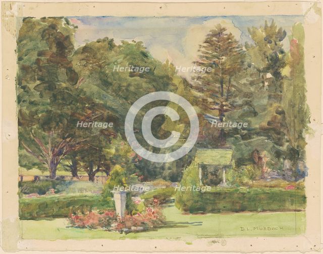 Parmelee Garden, c. 1920. Creator: Dora Louise Murdoch.