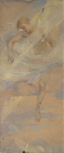 Parmi les astres (L'Air), c.1905. Creator: Adrien Moreau-Neret