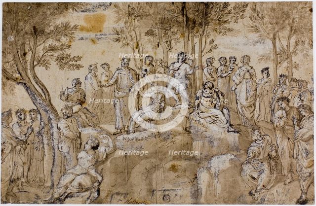 Parnassus, 1600/25. Creator: After Raffaello Sanzio, called Raphael  Italian, 1483-1538.