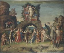 Parnassus (Mars and Venus), c. 1497. Artist: Mantegna, Andrea (1431-1506)