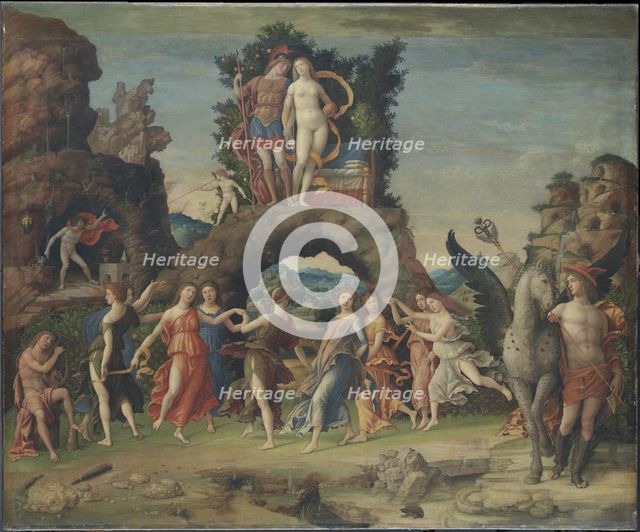 Parnassus (Mars and Venus), c. 1497. Artist: Mantegna, Andrea (1431-1506)