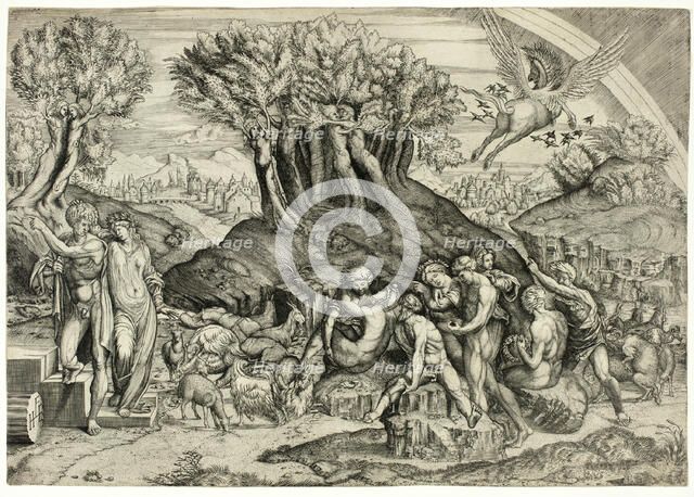 Parnassus Profaned, after 1520. Creator: Master HFE.