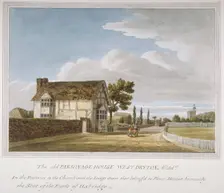 Parsonage House, West Drayton, Middlesex, c1790. Artist: Anon