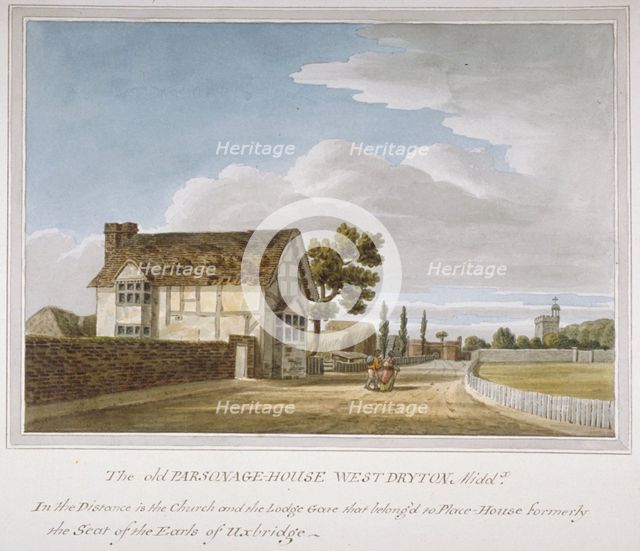 Parsonage House, West Drayton, Middlesex, c1790. Artist: Anon