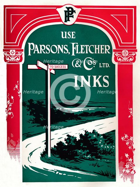 'Parsons, Fletcher & Co.'s Ltd. Inks', 1917. Artist: Parsons Fletcher & Co.