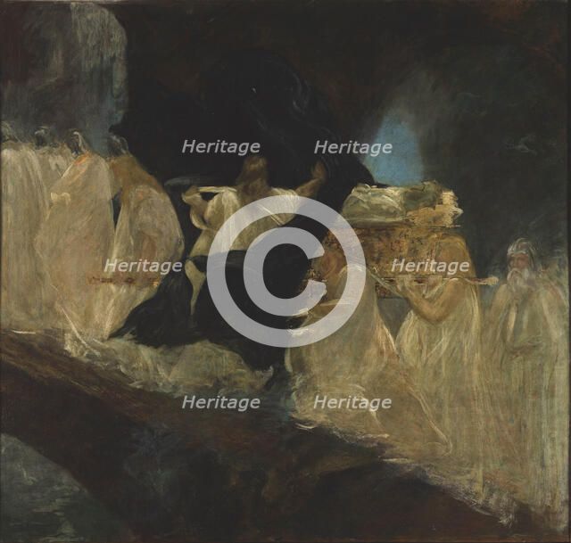 Parsifal. Titurel's funeral. Creator: Fortuny y Madrazo, Mariano (1871-1949).