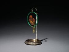 Parrot on a Perch , 1896-1903. Creator: House of Fabergé (Russian, 1842-1918); Mikhail Evlampievich Perkhin (Russian, 1860-1903)