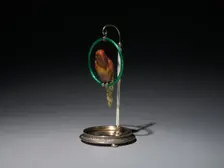 Parrot on a Perch , 1896-1903. Creator: House of Fabergé (Russian, 1842-1918); Mikhail Evlampievich Perkhin (Russian, 1860-1903)
