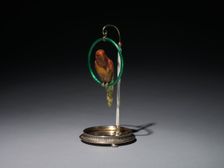 Parrot on a Perch , 1896-1903. Creator: House of Fabergé (Russian, 1842-1918); Mikhail Evlampievich Perkhin (Russian, 1860-1903)