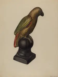 Parrot, c. 1937. Creator: Mina Lowry