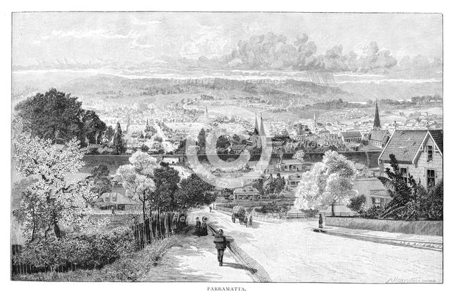Parramatta, New South Wales, Australia, 1886.Artist: Albert Henry Fullwood