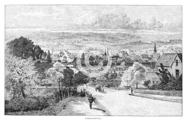 Parramatta, New South Wales, Australia, 1886.Artist: Albert Henry Fullwood