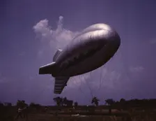 Parris Island, S.C., barrage balloon, 1942. Creator: Alfred T Palmer