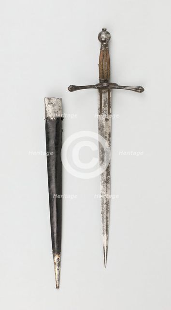 Parrying Dagger with Scabbard, Europe, 19th century in the style of c. 1600. Creator: Unknown.