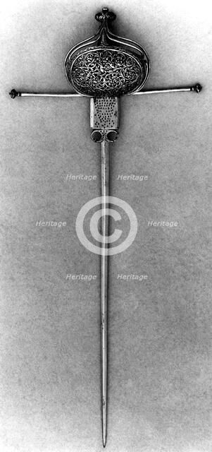 Parrying Dagger with Scabbard, Italian, probably Naples, ca. 1650-75. Creator: Unknown.