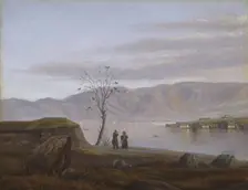 Part from Bergen, Nordnes and Sandviken seen from Laksevag, Undated. Creator: Knud Geelmuyden Bull