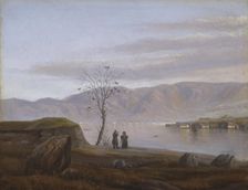 Part from Bergen, Nordnes and Sandviken seen from Laksevag, Undated. Creator: Knud Geelmuyden Bull